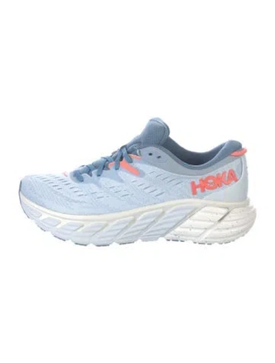Pre-owned Hoka Mesh Accents Athletic Sneakers In Blue