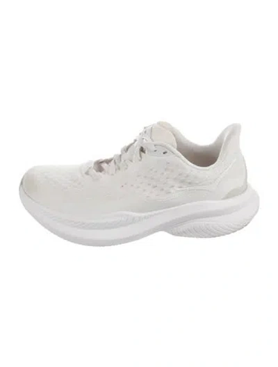 Pre-owned Hoka Mesh Accents Athletic Sneakers In White