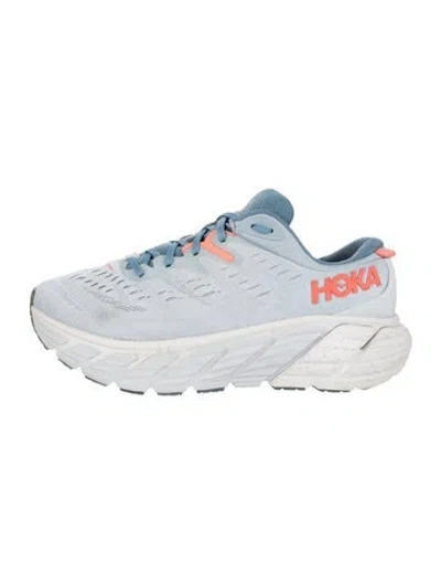 Pre-owned Hoka Mesh Accents Sneakers In Blue