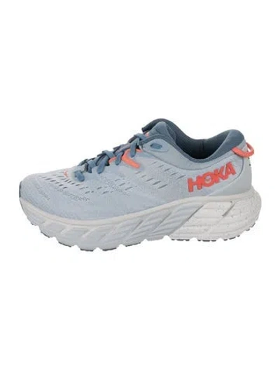 Pre-owned Hoka Mesh Accents Sneakers In Blue
