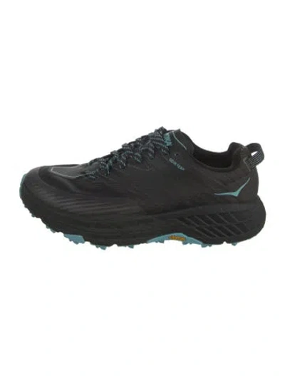 Pre-owned Hoka Mesh Athletic Sneakers In Black