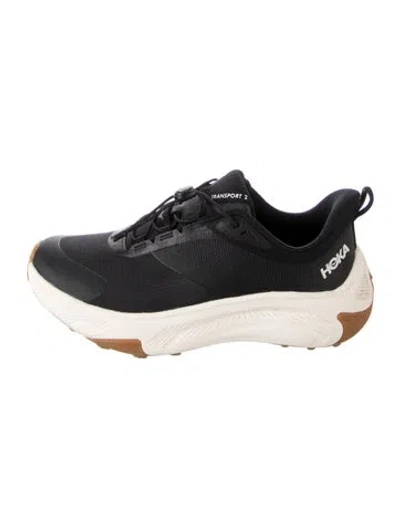 Pre-owned Hoka Mesh Athletic Sneakers In Black