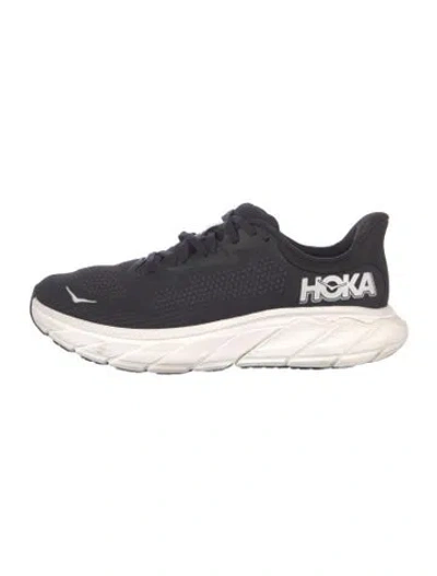 Pre-owned Hoka Mesh Athletic Sneakers In Black