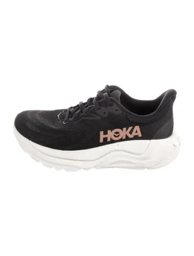 Pre-owned Hoka Mesh Athletic Sneakers In Black