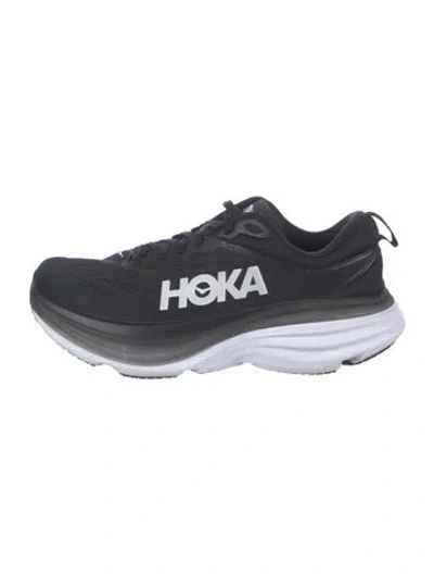 Pre-owned Hoka Mesh Athletic Sneakers In Black