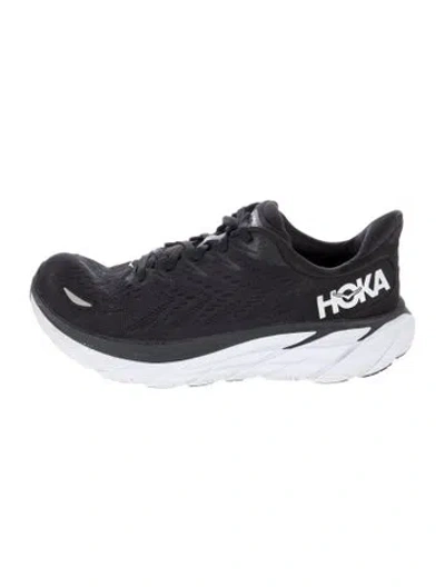 Pre-owned Hoka Mesh Athletic Sneakers In Black