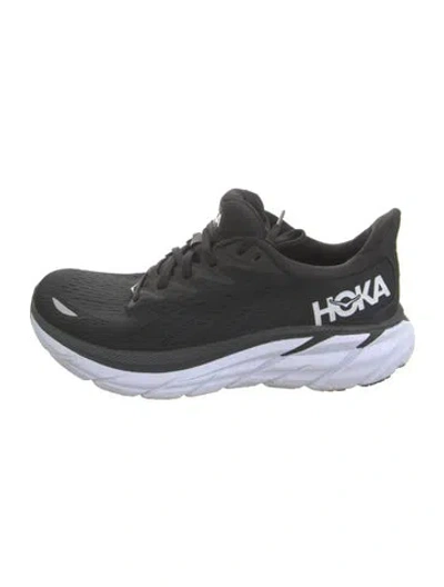 Pre-owned Hoka Mesh Athletic Sneakers In Black