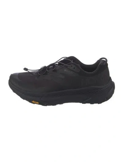 Pre-owned Hoka Mesh Athletic Sneakers In Black/grey