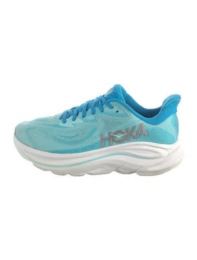 Pre-owned Hoka Mesh Athletic Sneakers In Blue