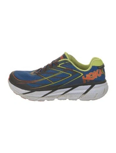 Pre-owned Hoka Mesh Athletic Sneakers In Blue
