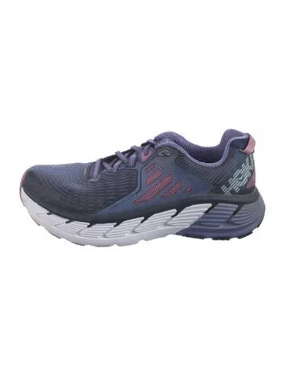 Pre-owned Hoka Mesh Athletic Sneakers In Blue