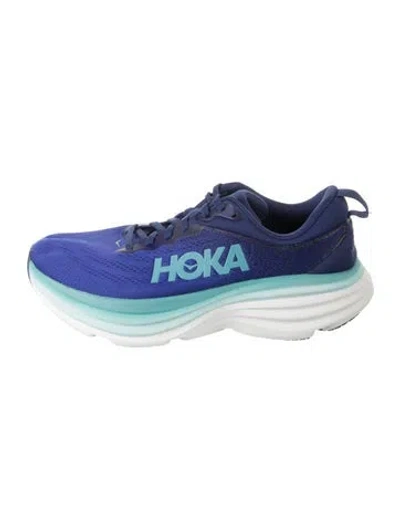 Pre-owned Hoka Mesh Athletic Sneakers In Blue