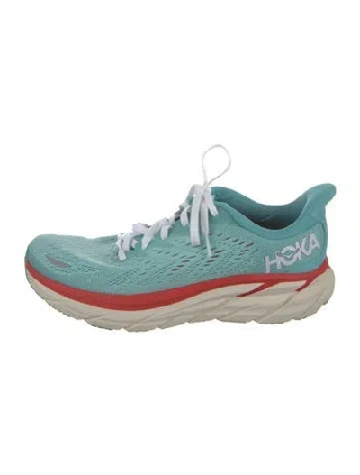 Pre-owned Hoka Mesh Athletic Sneakers In Blue