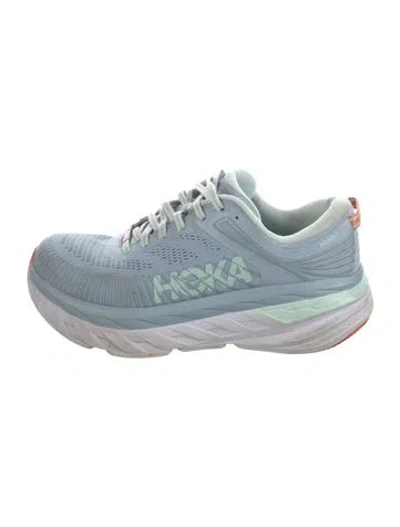 Pre-owned Hoka Mesh Athletic Sneakers In Blue