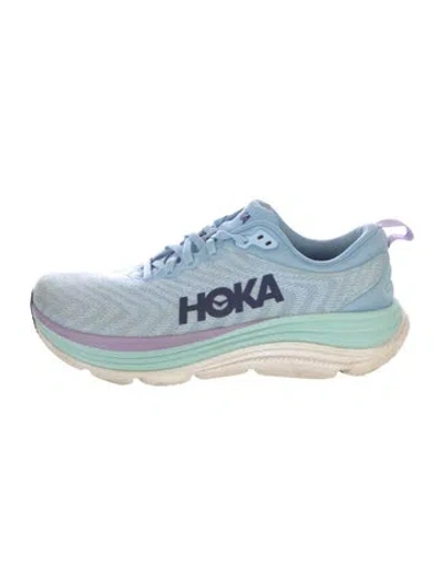 Pre-owned Hoka Mesh Athletic Sneakers In Blue