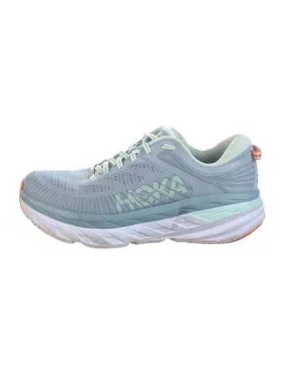 Pre-owned Hoka Mesh Athletic Sneakers In Blue