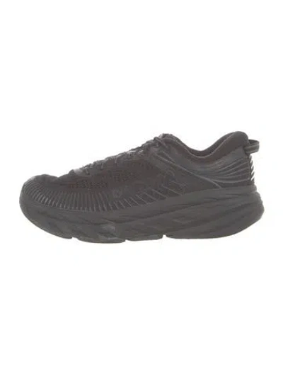 Pre-owned Hoka Mesh Athletic Sneakers In Gray