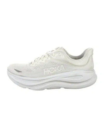 Pre-owned Hoka Mesh Athletic Sneakers In Gray