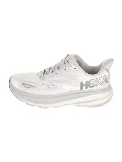 Pre-owned Hoka Mesh Athletic Sneakers In Gray