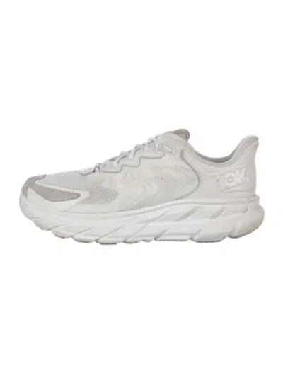 Pre-owned Hoka Mesh Athletic Sneakers In Grey
