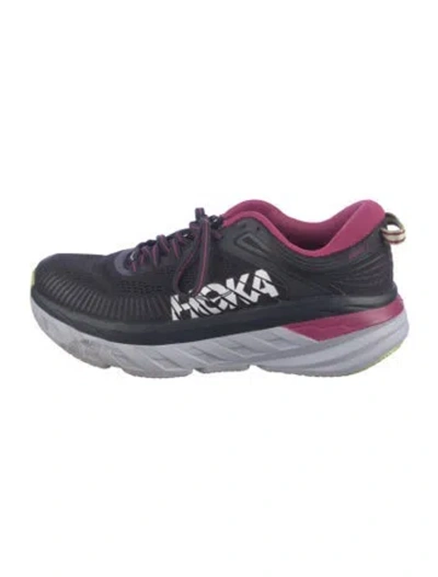 Pre-owned Hoka Mesh Athletic Sneakers In Multi