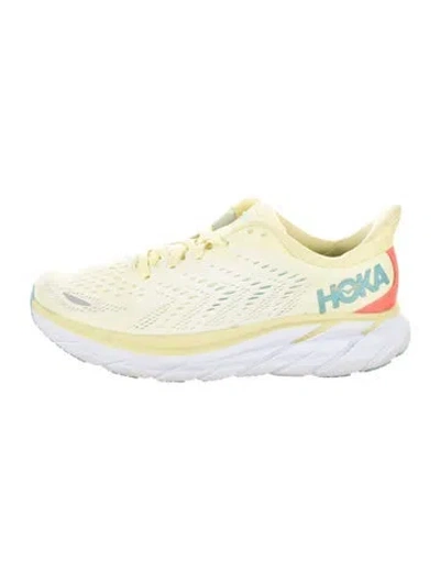 Pre-owned Hoka Mesh Athletic Sneakers In Neutral