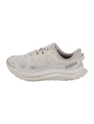 Pre-owned Hoka Mesh Athletic Sneakers In Neutral