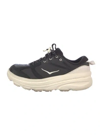 Pre-owned Hoka Mesh Athletic Sneakers In Neutrals