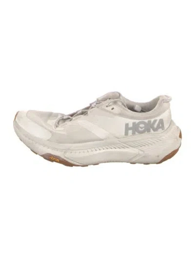 Pre-owned Hoka Mesh Athletic Sneakers In Neutrals