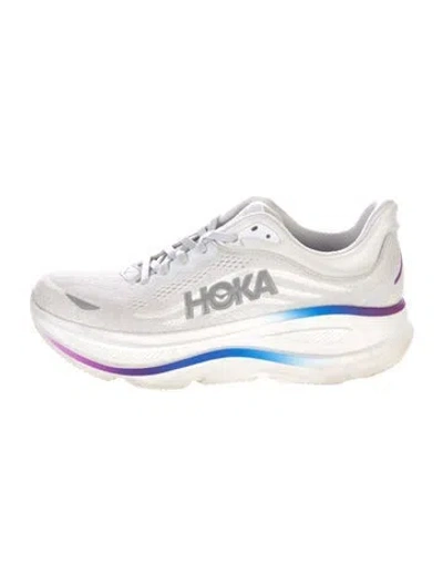 Pre-owned Hoka Mesh Athletic Sneakers In Neutrals