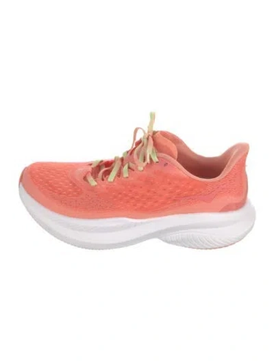 Pre-owned Hoka Mesh Athletic Sneakers In Pink
