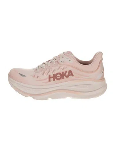 Pre-owned Hoka Mesh Athletic Sneakers In Pink