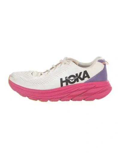 Pre-owned Hoka Mesh Athletic Sneakers In Pink