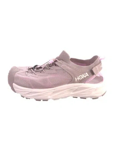 Pre-owned Hoka Mesh Athletic Sneakers In Pink