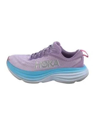 Pre-owned Hoka Mesh Athletic Sneakers In Purple
