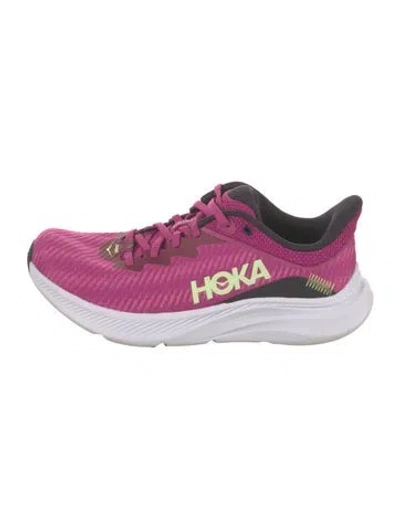 Pre-owned Hoka Mesh Athletic Sneakers In Purple