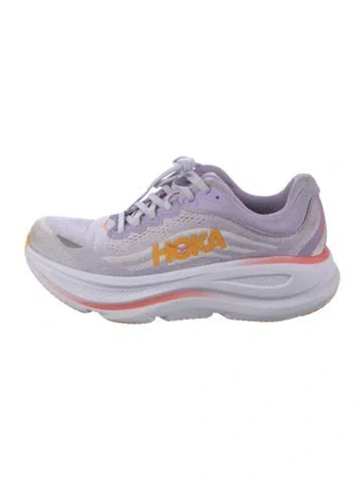 Pre-owned Hoka Mesh Athletic Sneakers In Purple
