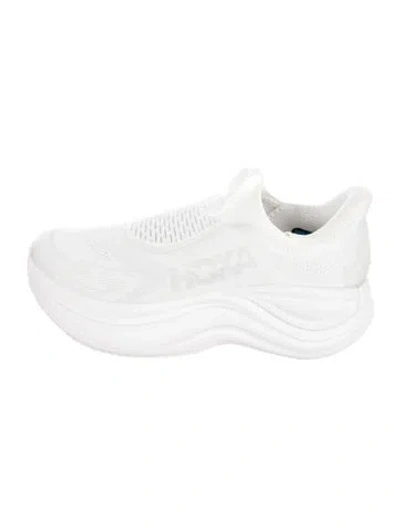 Pre-owned Hoka Mesh Athletic Sneakers In White
