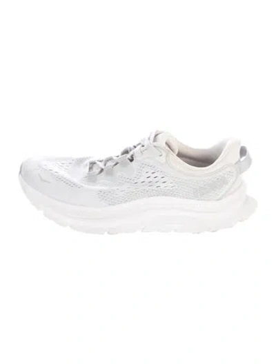 Pre-owned Hoka Mesh Athletic Sneakers In White