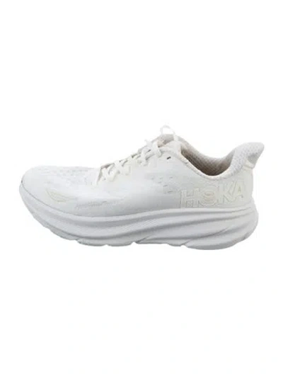 Pre-owned Hoka Mesh Athletic Sneakers In White