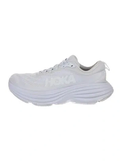 Pre-owned Hoka Mesh Athletic Sneakers In White