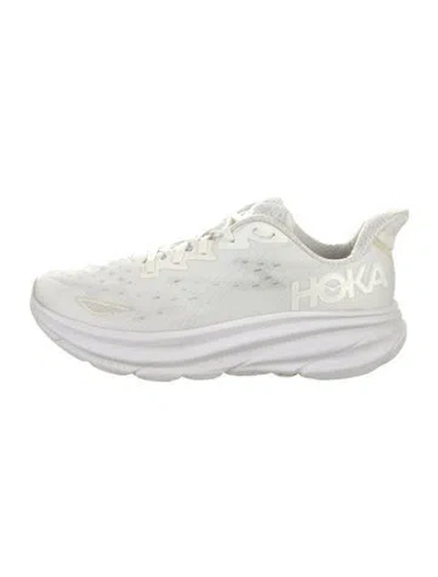 Pre-owned Hoka Mesh Athletic Sneakers In White
