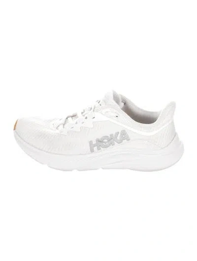 Pre-owned Hoka Mesh Athletic Sneakers In White