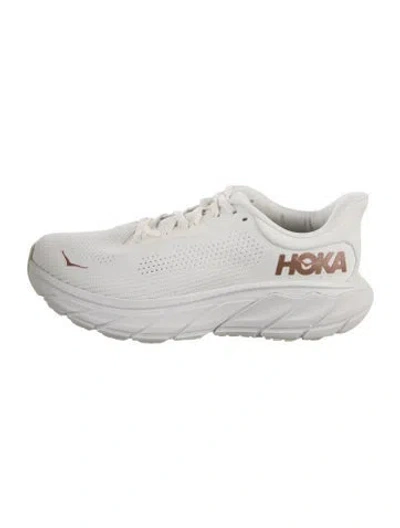 Pre-owned Hoka Mesh Athletic Sneakers In White