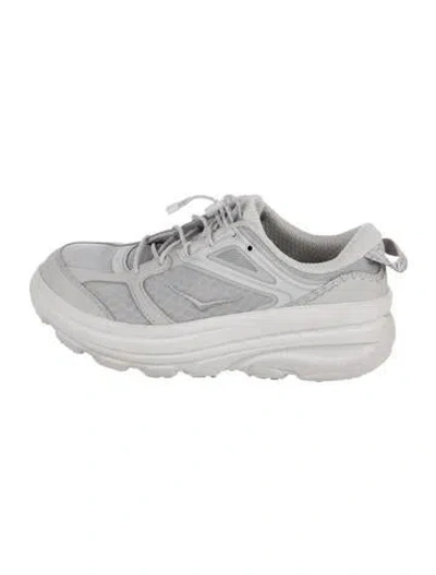 Pre-owned Hoka Mesh Athletic Sneakers In White