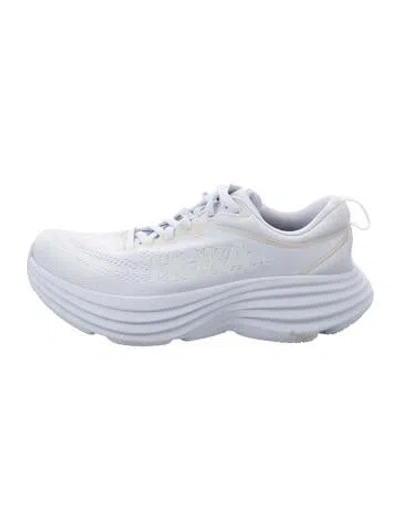 Pre-owned Hoka Mesh Athletic Sneakers In White