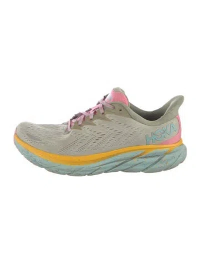 Pre-owned Hoka Mesh Colorblock Pattern Athletic Sneakers