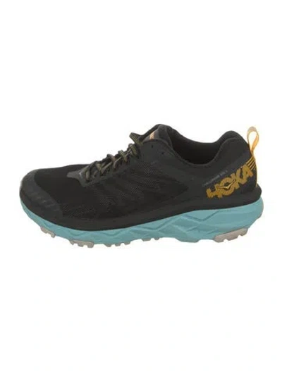 Pre-owned Hoka Mesh Colorblock Pattern Athletic Sneakers In Black