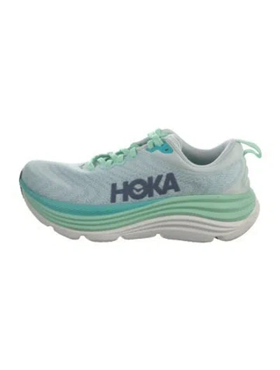 Pre-owned Hoka Mesh Colorblock Pattern Sneakers In Blue