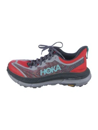 Pre-owned Hoka Mesh Graphic Print Athletic Sneakers In Blue